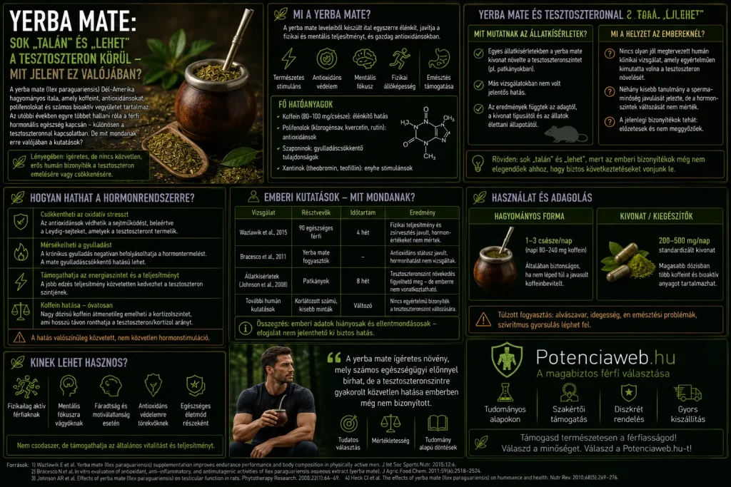 Yerba Mate: sok "talán" és "lehet" a tesztoszteron körül - mit jelent ez valójában?