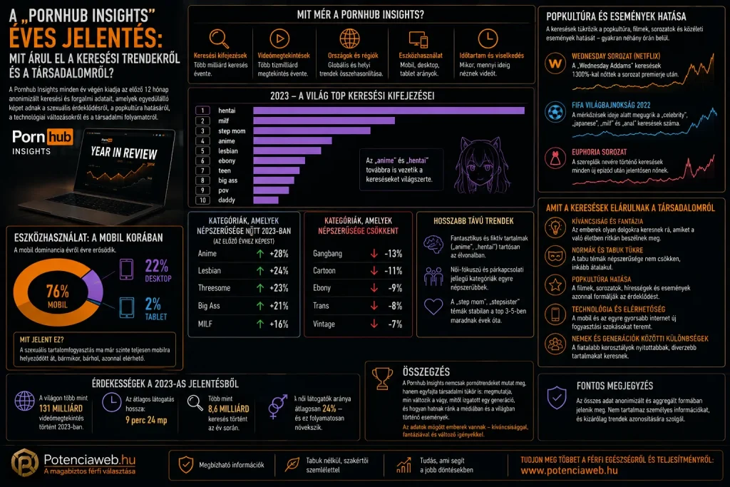 A "Pornhub Insights" éves jelentés: mit árul el a keresési trendekről és a társadalomról?