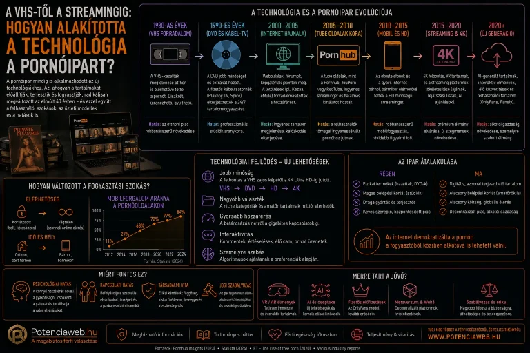 A VHS-től a streamingig: hogyan alakította a technológia a pornóipart?