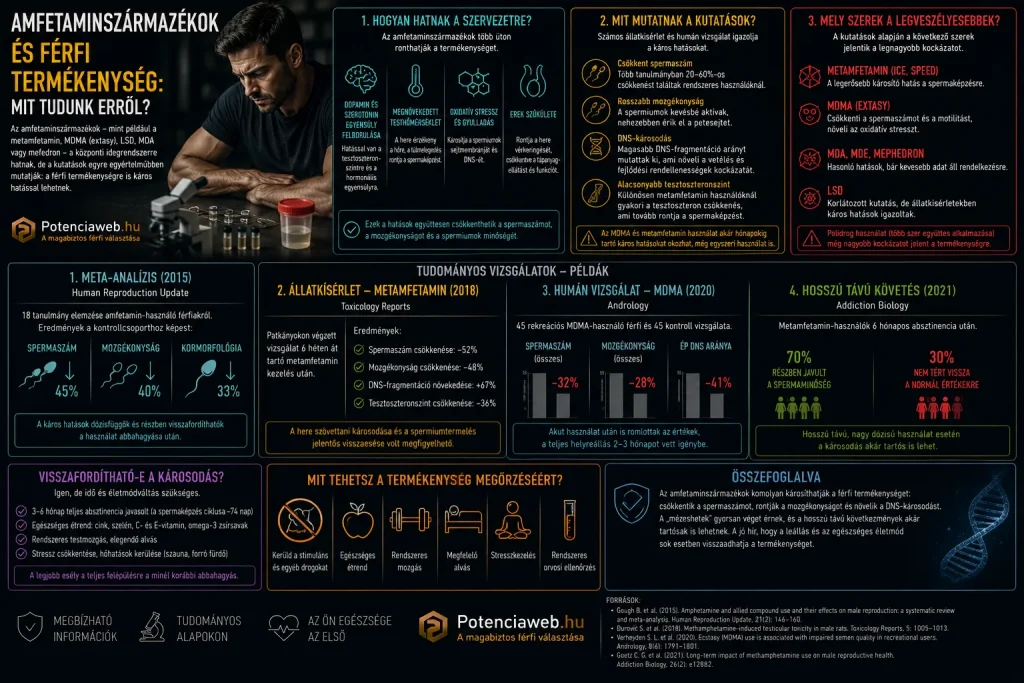 Amfetaminszármazékok és férfi termékenység: mit tudunk erről?