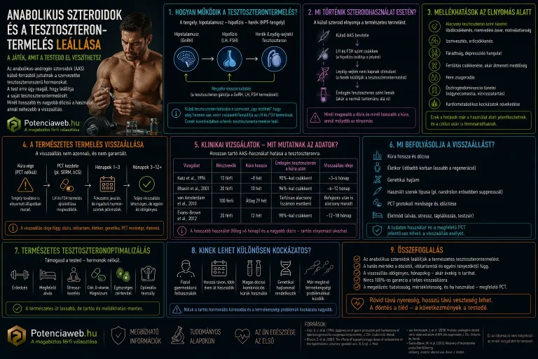 Anabolikus szteroidok és a tesztoszterontermelés leállása