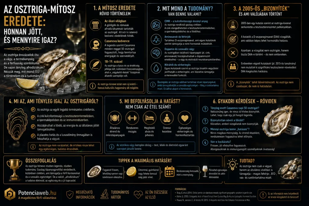 Az osztriga-mítosz eredete: honnan jött, és mennyire igaz?