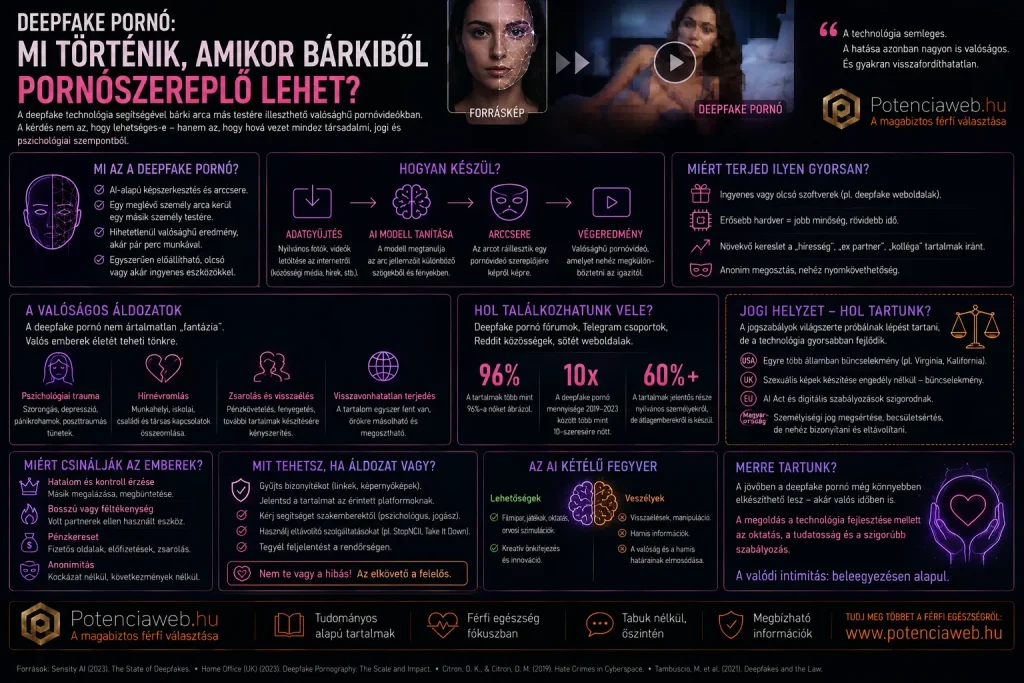Deepfake pornó: mi történik, amikor bárkiből pornószereplő lehet