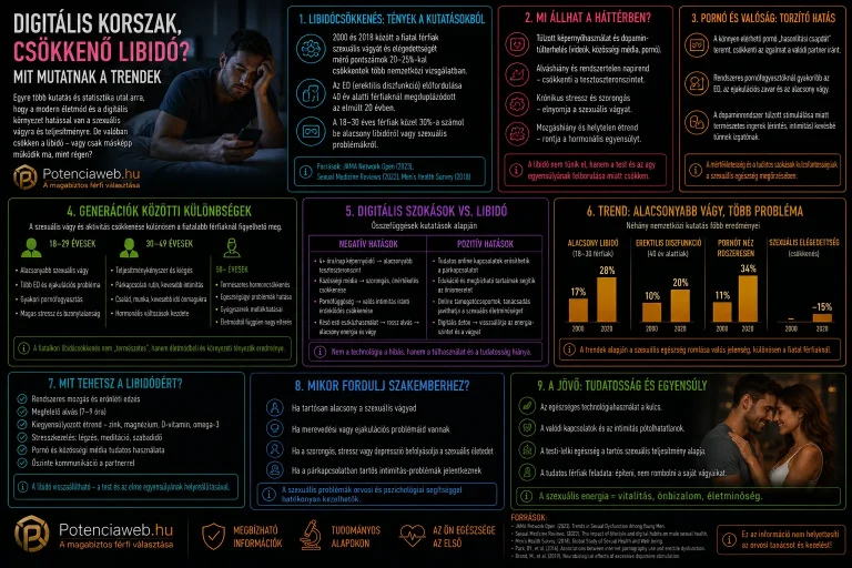 Digitális korszak, csökkenő libidó? Mit mutatnak a trendek