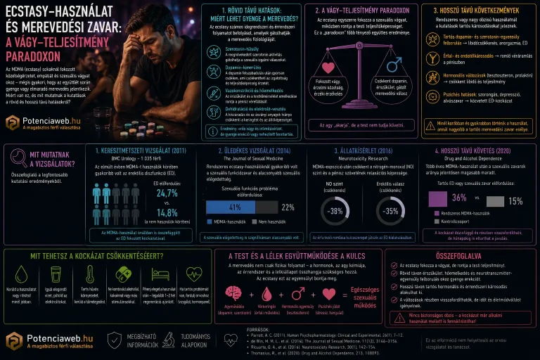 Ecstasy-használat és merevedési zavar: a vágy-teljesítmény paradoxon