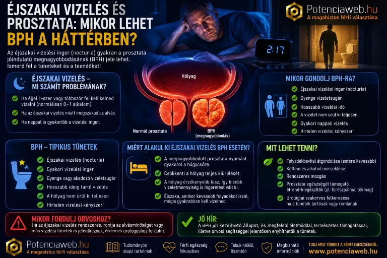 Éjszakai vizelés és prosztata: mikor lehet BPH a háttérben?
