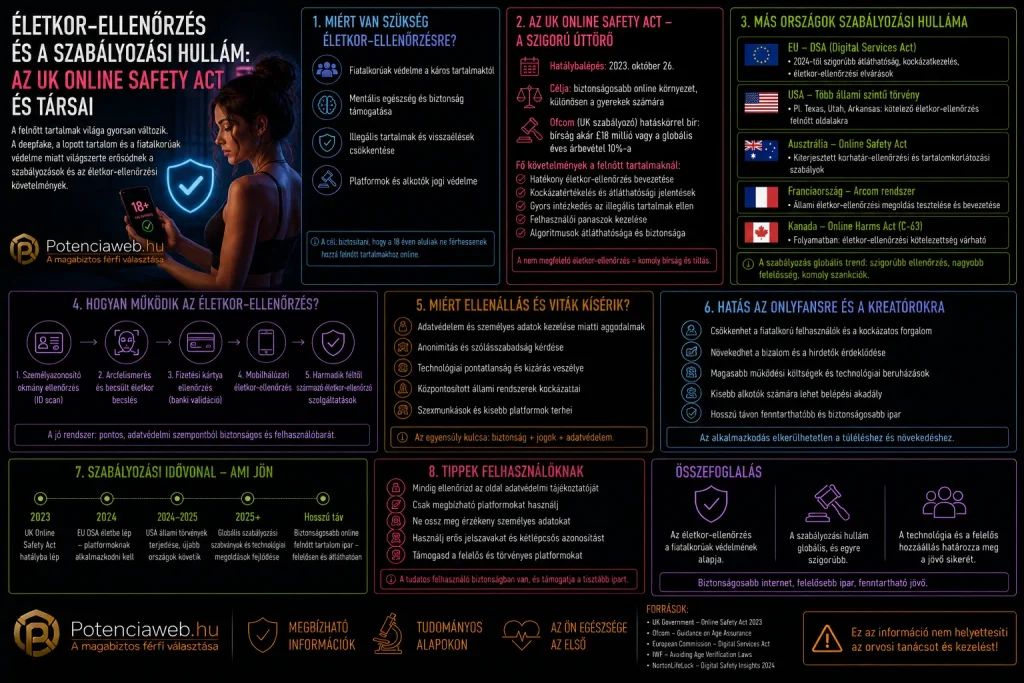Életkor-ellenőrzés és a szabályozási hullám: az UK Online Safety Act és társai