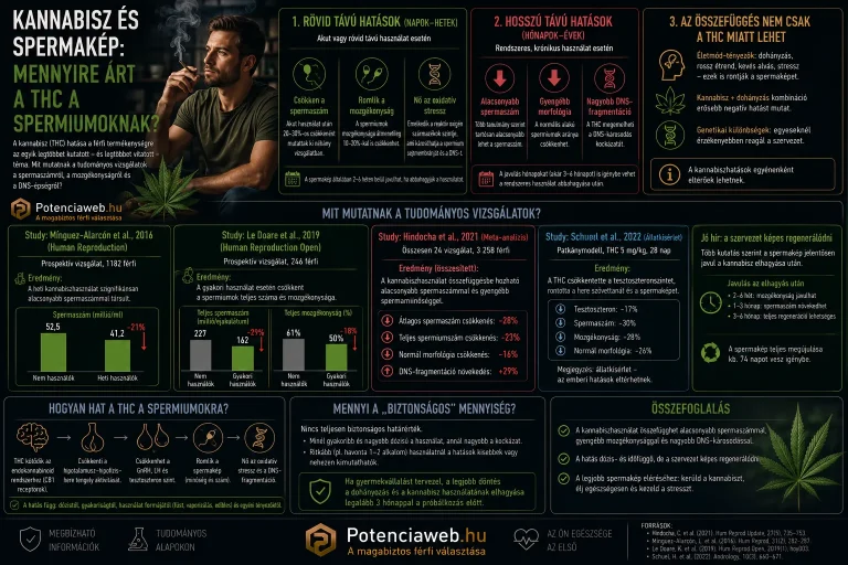 Kannabisz és spermakép: mennyire árt a THC a spermiumoknak?