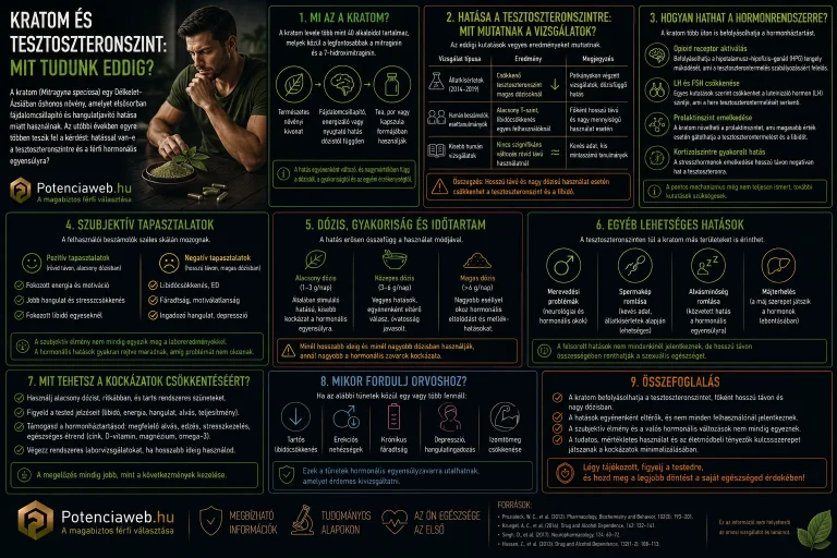 Kratom és tesztoszteronszint: mit tudunk eddig?