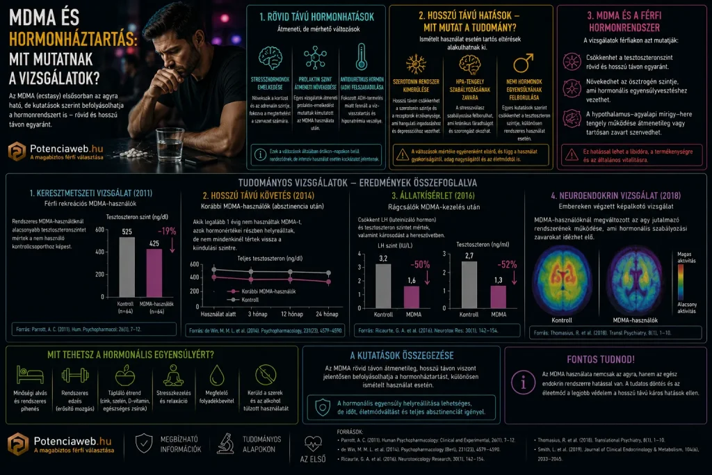 MDMA és hormonháztartás: mit mutatnak a vizsgálatok?