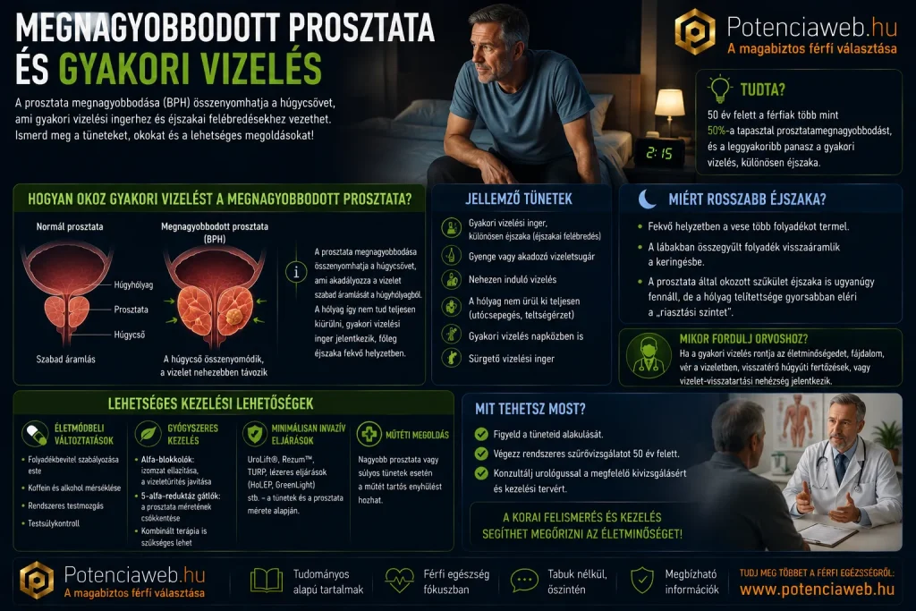 Megnagyobbodott prosztata és gyakori vizelés