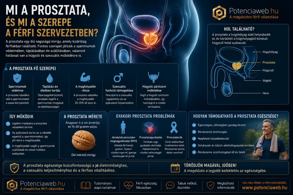Mi a prosztata, és mi a szerepe a férfi szervezetben?