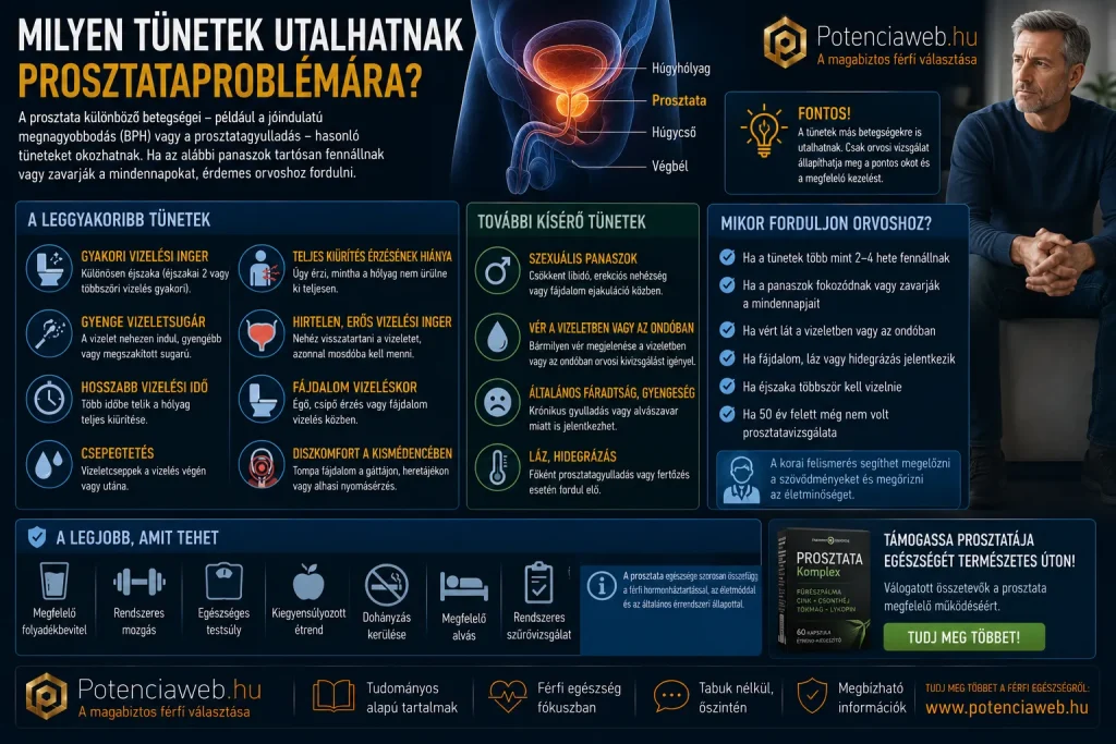 Milyen tünetek utalhatnak prosztataproblémára?