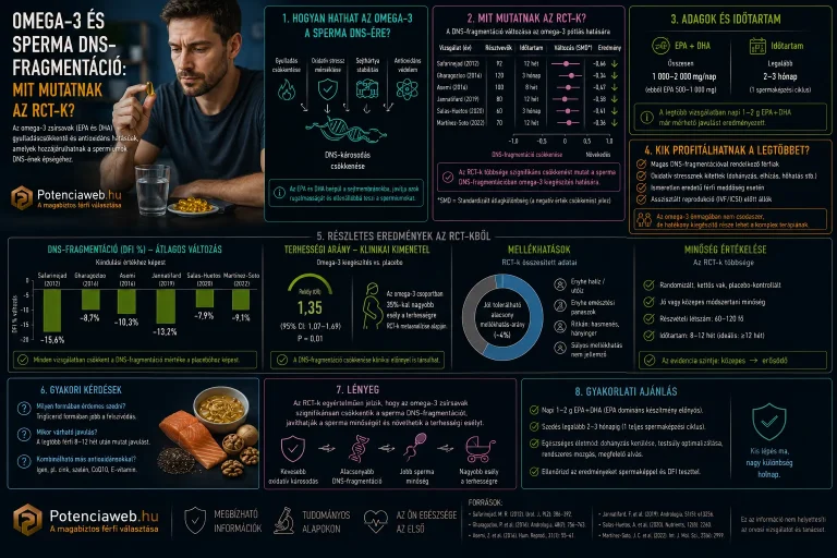Omega-3 és sperma DNS-fragmentáció: mit mutatnak az RCT-k?