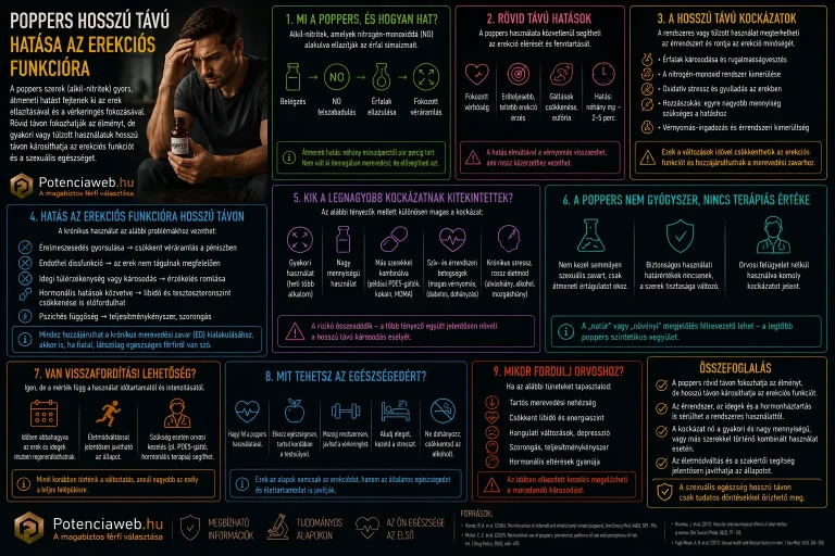 Poppers (Rush) hosszú távú hatása az erekciós funkcióra