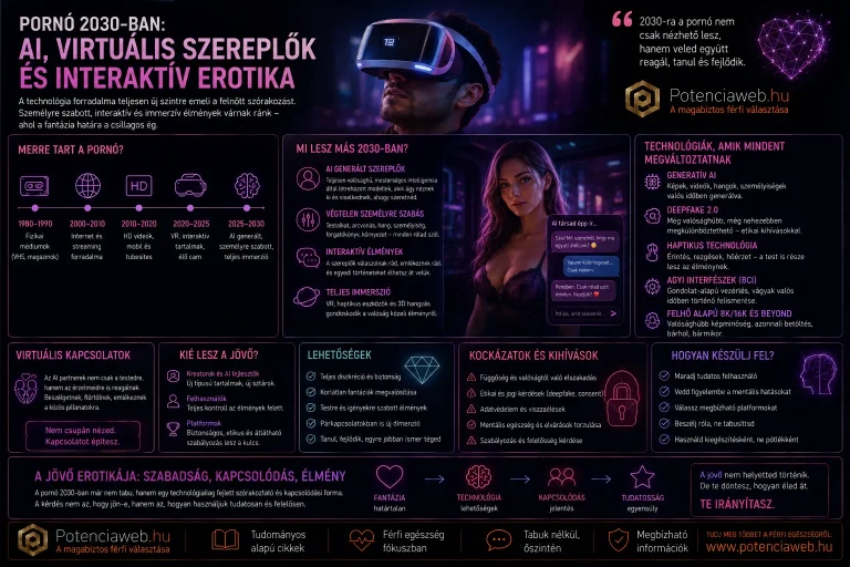 Pornó 2030-ban: AI, virtuális szereplők és interaktív erotika