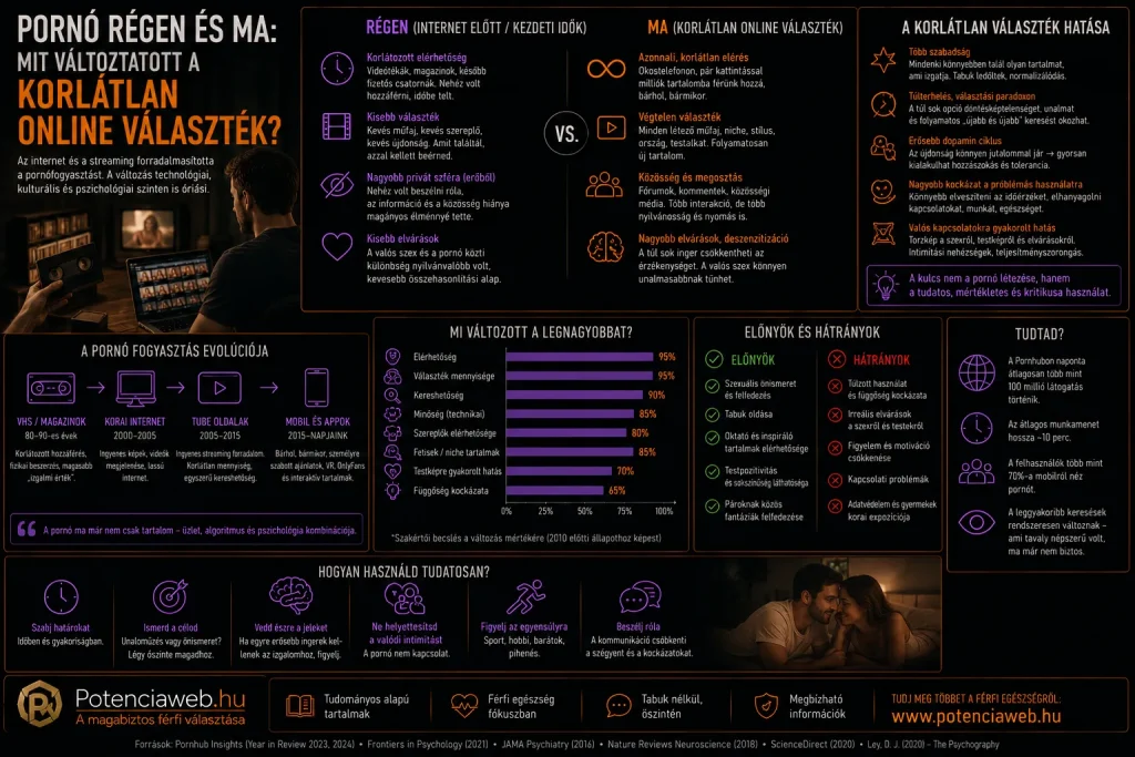 Pornó régen és ma: mit változtatott a korlátlan online választék?