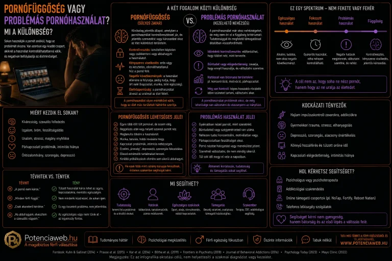 Pornófüggőség vagy problémás pornóhasználat? Mi a különbség?