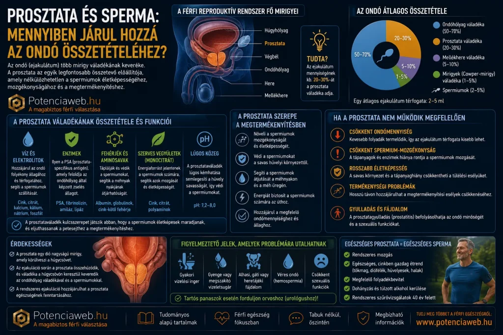 Prosztata és sperma: mennyiben járul hozzá az ondó összetételéhez?