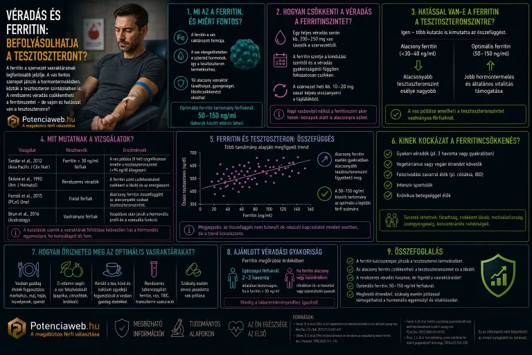 Véradás és ferritin: befolyásolhatja a tesztoszteront?